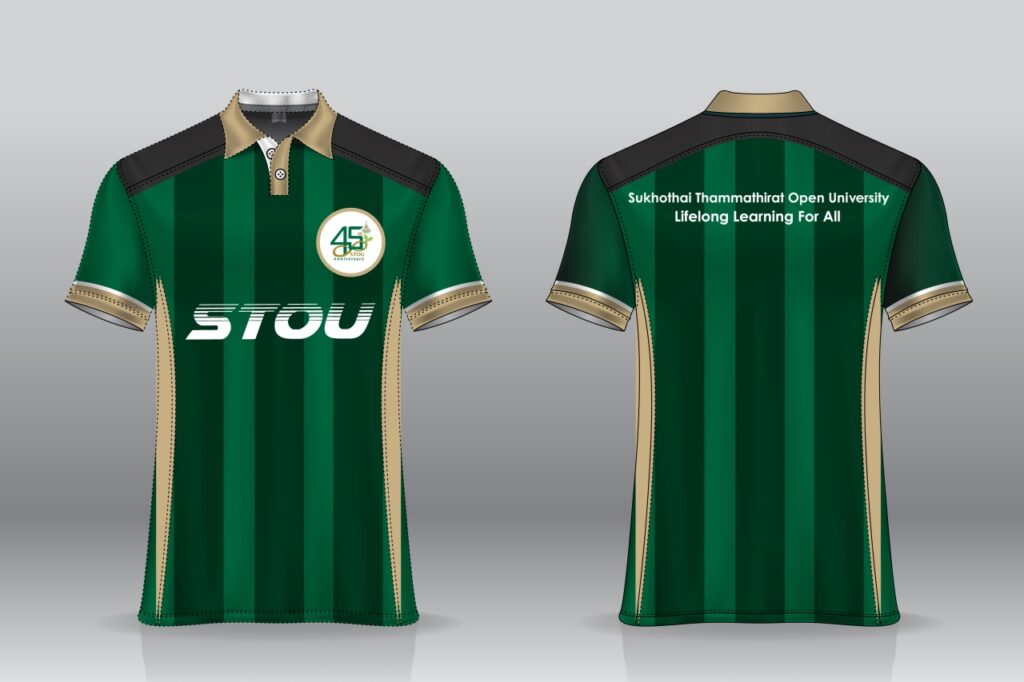 T Shirt Polo Sport Design Badminton Jersey Mockup For Uniform Template
